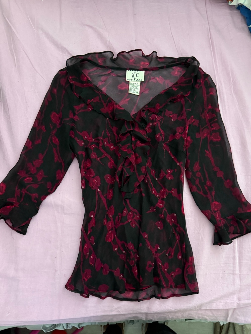 Vintage sheer blouse
